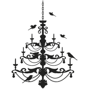 Lysekrone 001 Wallsticker