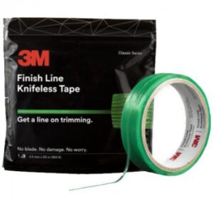 Knifeless tape finishline