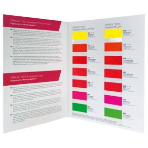 Farvekort Oracal 7510/6510 Fluorescent