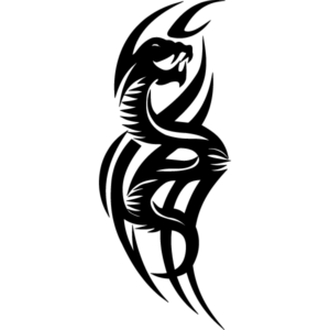 Drage klistermærke til din bil, scooter eller ladcykel fra stickers.dk. Udskåret i gennemfarvet folie uden baggrund.