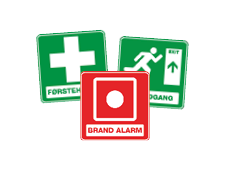 Brand og Sikkerheds stickers