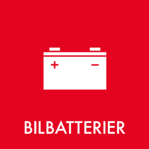 Affaldspiktogram Genbrugsplads Bilbatterier