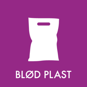 Affaldspiktogram Genbrugsplads Bloed plast