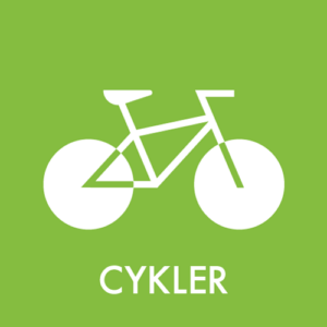 Affaldspiktogram Genbrugsplads Cykler