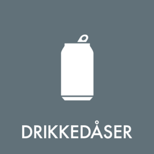 Affaldspiktogram Genbrugsplads Drikkedaaser
