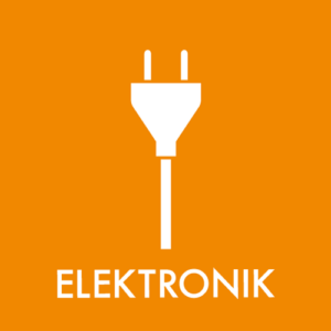 Affaldspiktogram Genbrugsplads Elektronik