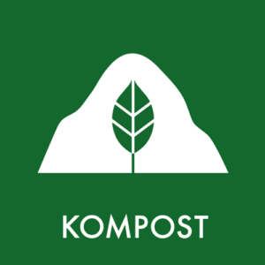 Affaldspiktogram Genbrugsplads Kompost