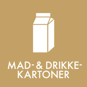 Affaldspiktogram Henteordning Mad- og drikkekartoner