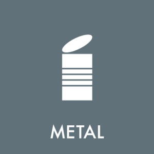 Affaldspiktogram Henteordning Metal