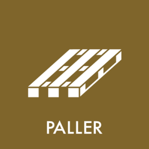 Affaldspiktogram Genbrugsplads paller