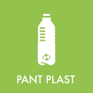 Affaldspiktogram Henteordning Pant plast