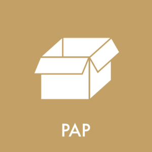Affaldspiktogram Genbrugsplads pap
