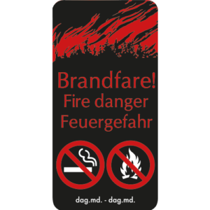 Naturstyrelsens Piktogram Brandfare