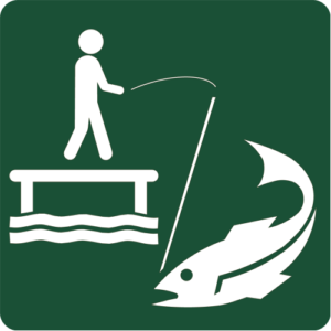 Naturstyrelsens Piktogram Fiske platform