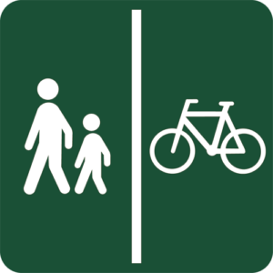 Naturstyrelsens Piktogram Gang- og cykelsti