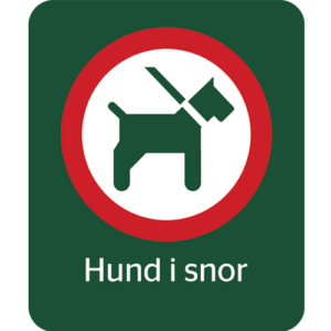 Naturstyrelsens Piktogram hund i snor