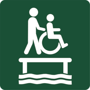 Naturstyrelsens Piktogram Koerestolsegnet platform