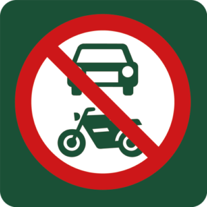Naturstyrelsens Piktogram Motorkoersel forbudt