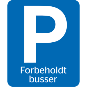 Naturstyrelsens Piktogram Parkering forbeholdt busser
