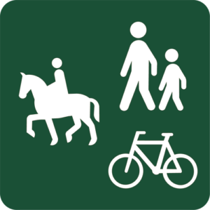 Naturstyrelsens Piktogram Ride gang og cykelsti