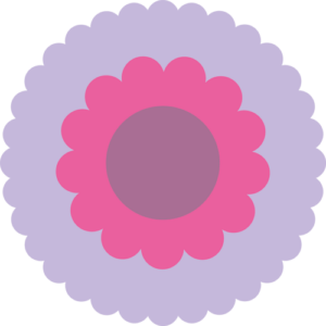 Retro blomst 11 sticker