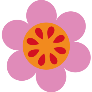Retro blomst 13 sticker
