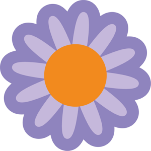 Retro blomst 32 sticker