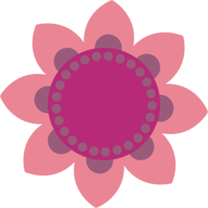 Retro blomst 35 sticker