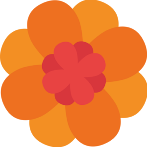 Retro blomst 44 sticker