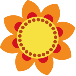 Retro blomst 54 sticker