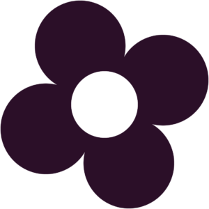 Retro blomst 63 sticker
