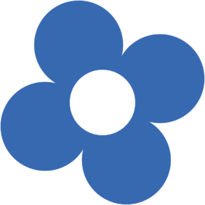 Retro blomst 66 sticker