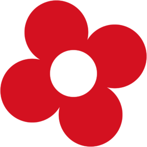 Retro blomst 72 sticker