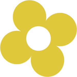 Retro blomst 73 sticker