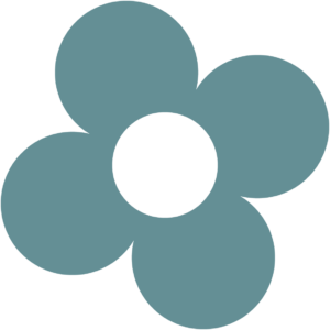 Retro blomst 75 sticker