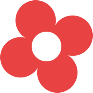 Retro blomst 76 sticker
