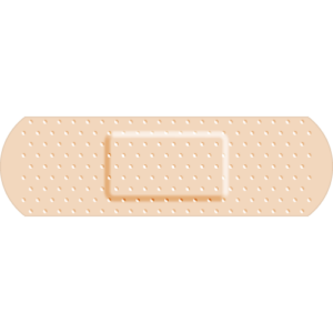 Plaster lyseroedt 500x500
