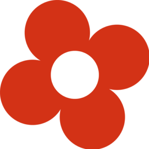Retro blomst 61 sticker